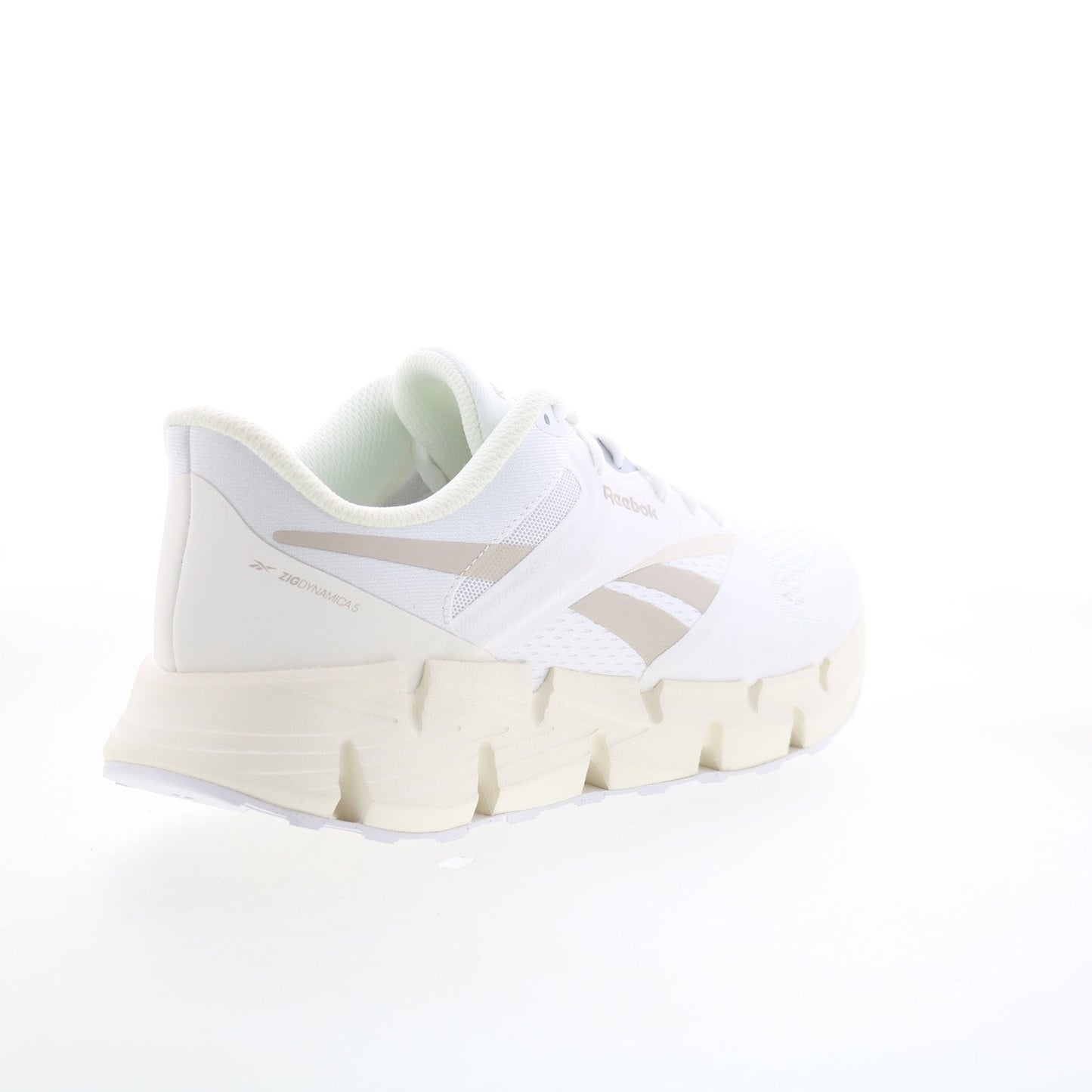 Reebok Zig Dynamica 5 Mens White Synthetic Lace Up Lifestyle Sneakers Shoes