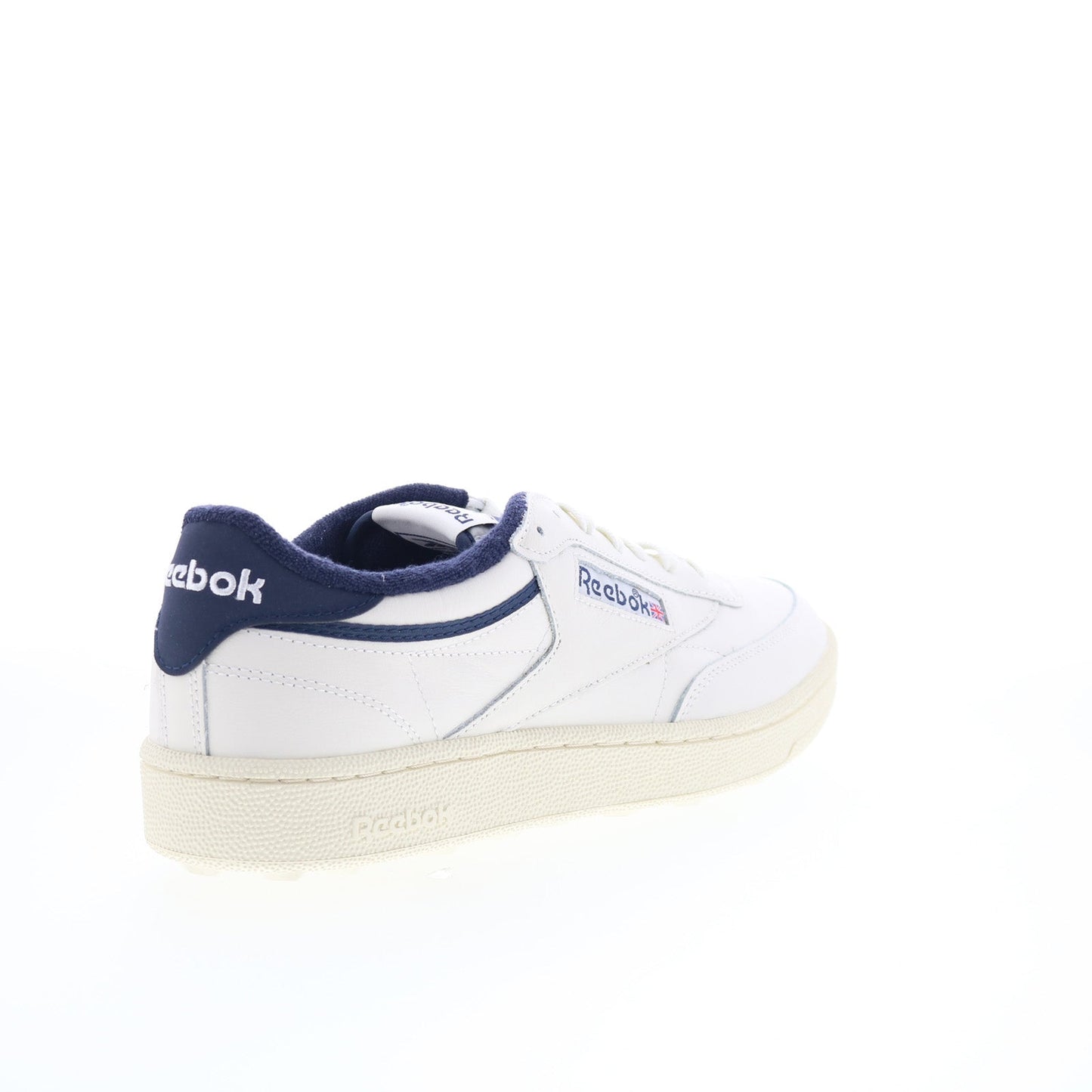 Reebok Club C Golf Mens White Leather Lace Up Athletic Golf Shoes