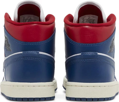 Nike Womens Air Jordan 1 Mid Sneakers - 'French Blue'