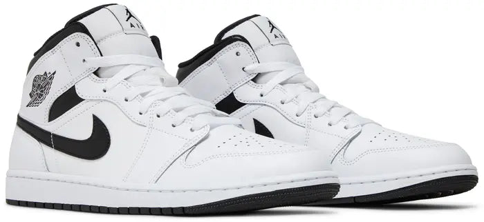 Nike Mens Air Jordan 1 Mid 'White Black'