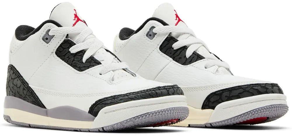 Nike Toddlers Air Jordan 3 Retro Sneakers - 'Cement Grey'