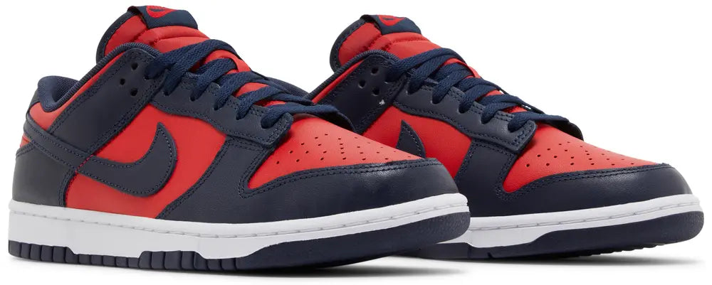Nike Mens Dunk Low Sneakers - 'Red Obsidian Blue Co.Jp'