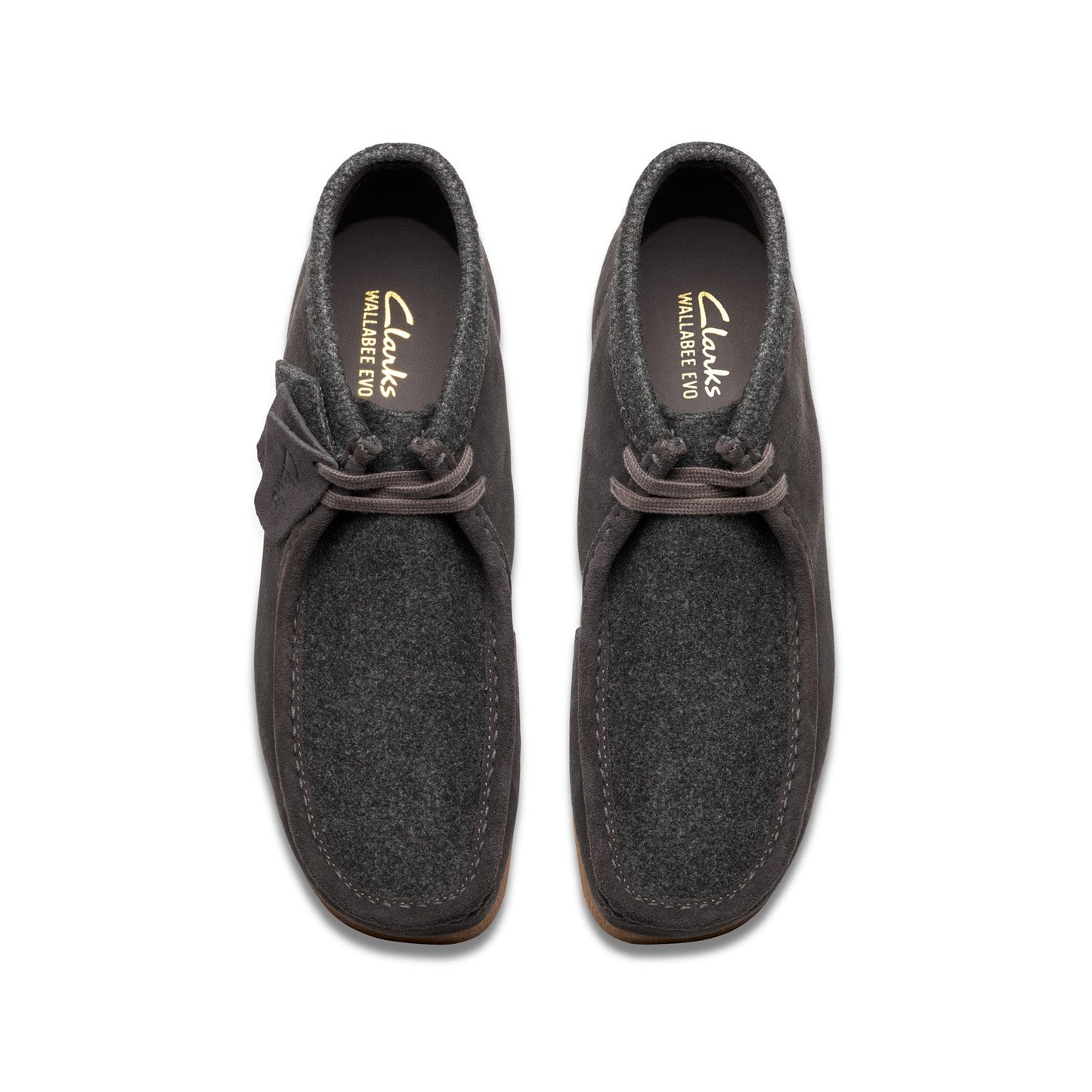 Clarks Wallabee EVO Boot 26183994 Mens Gray Suede Lace Up Chukkas Boots
