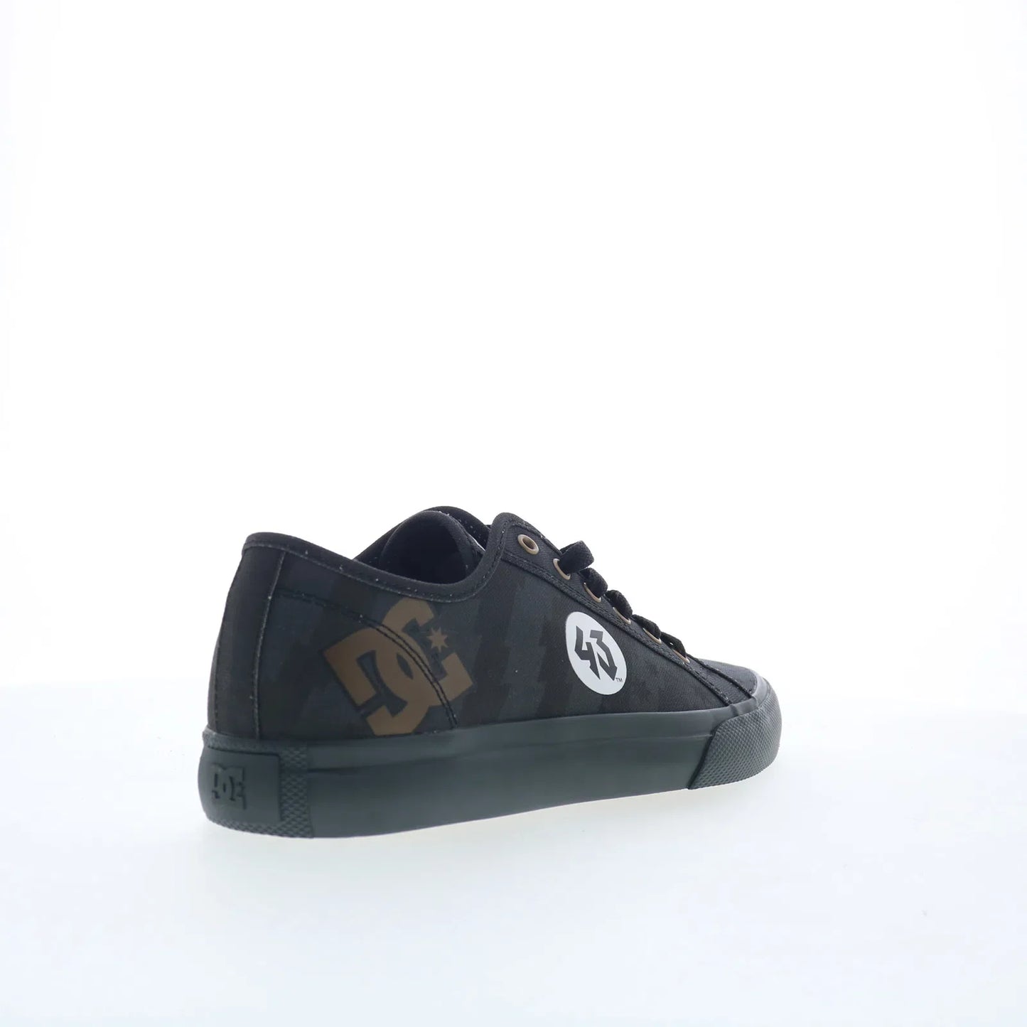 DC 43I Manual DC02960025-GRYBLK Mens Gray Skate Inspired Sneakers Shoes