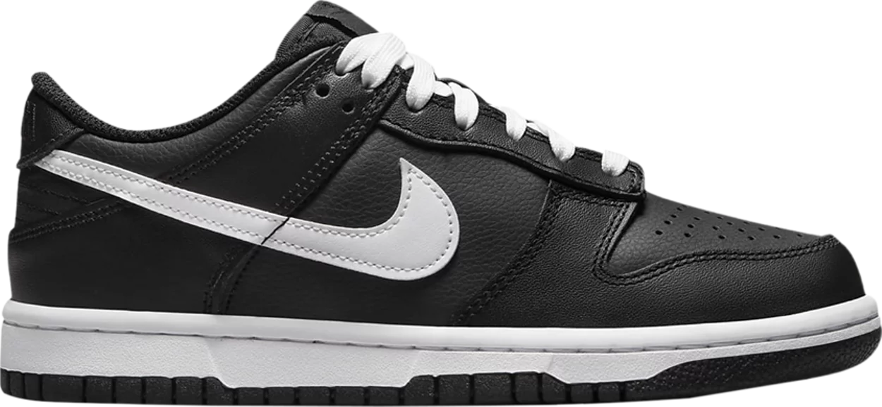 Nike Grade School Womens Dunk Low Sneakers - 'Black Panda'