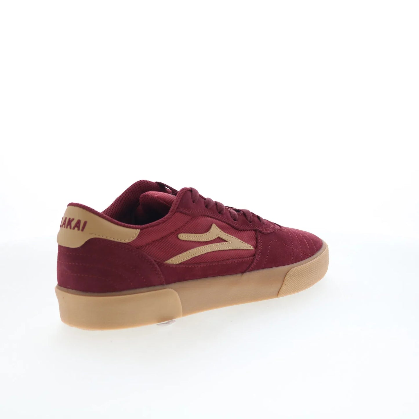 Lakai Cambridge Mens Red Suede Lace Up Skate Inspired Sneakers Shoes