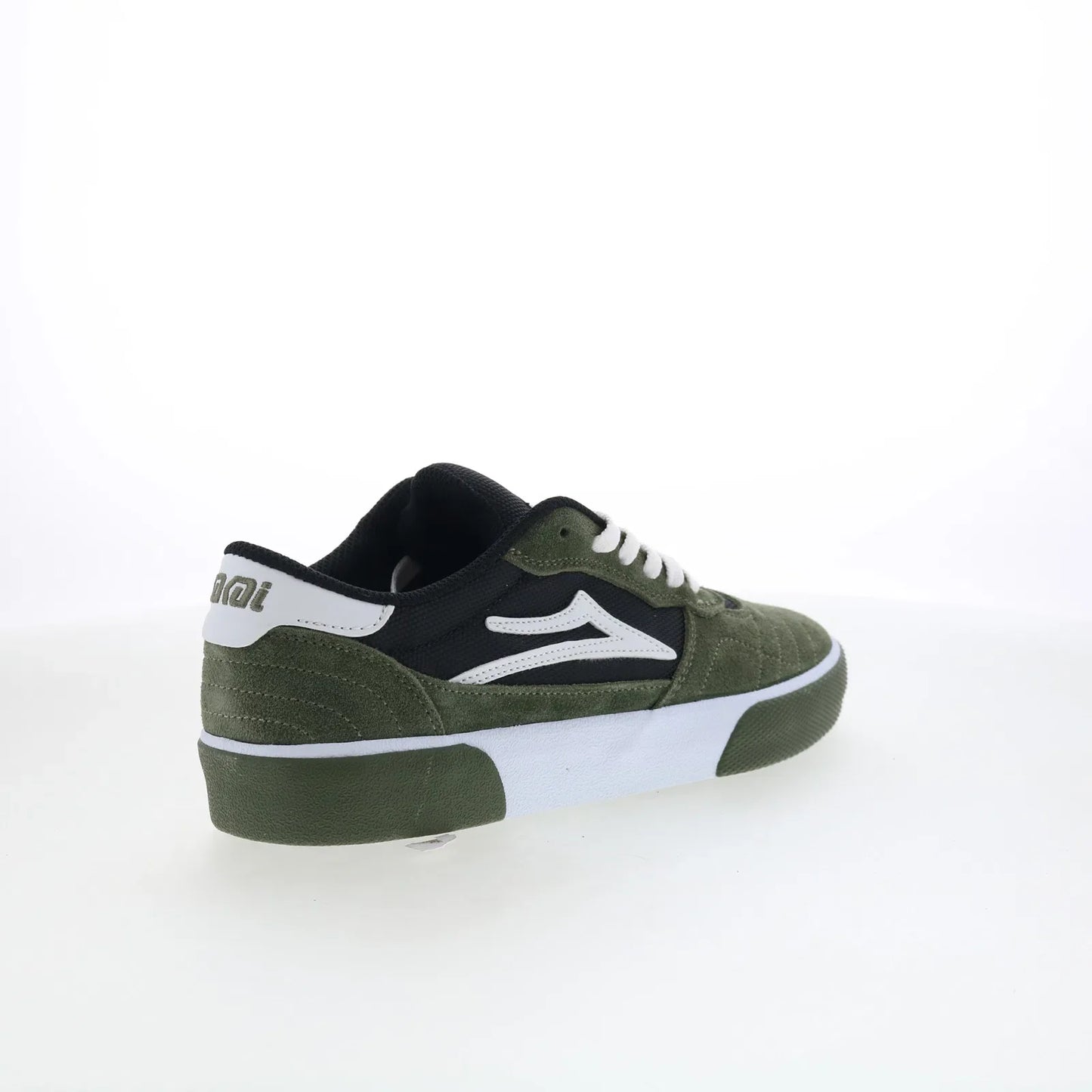 Lakai Cambridge Mens Green Suede Lace Up Skate Inspired Sneakers Shoes