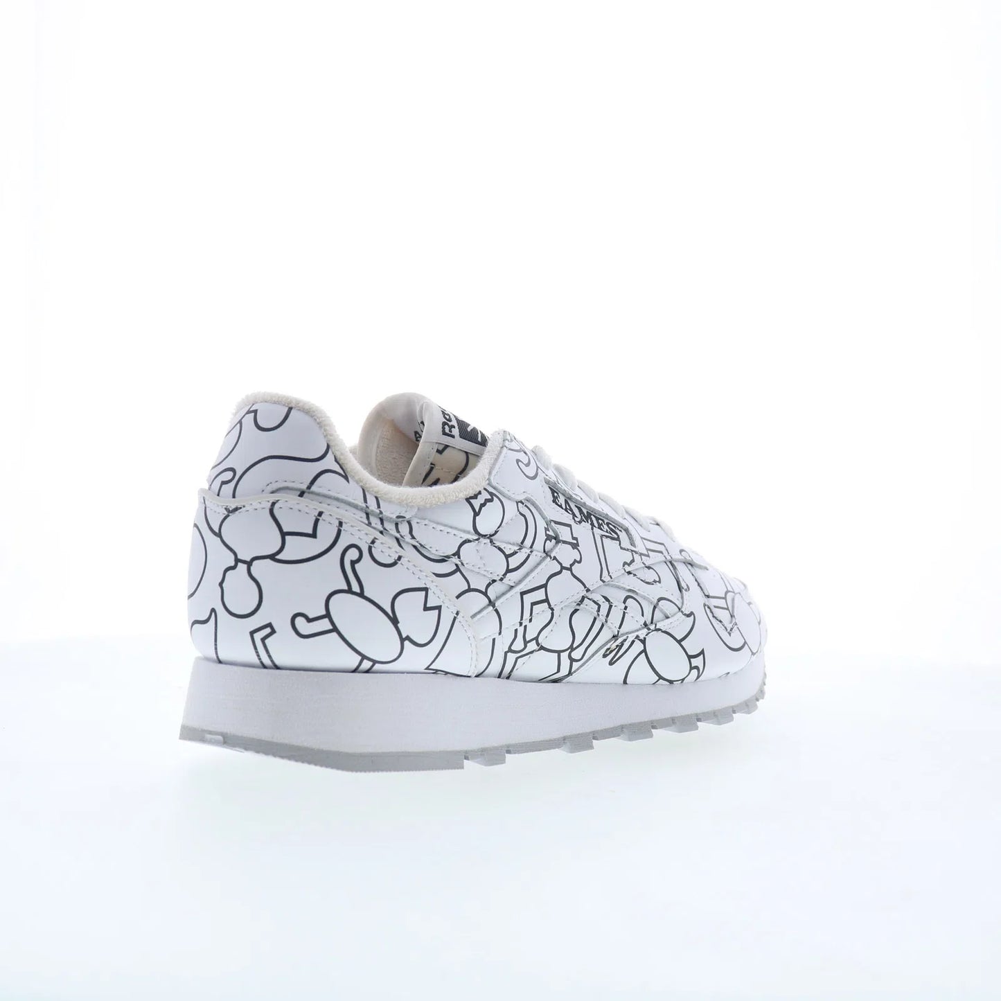 Reebok Eames Classic Leather Mens White Leather Lifestyle Sneakers Shoes