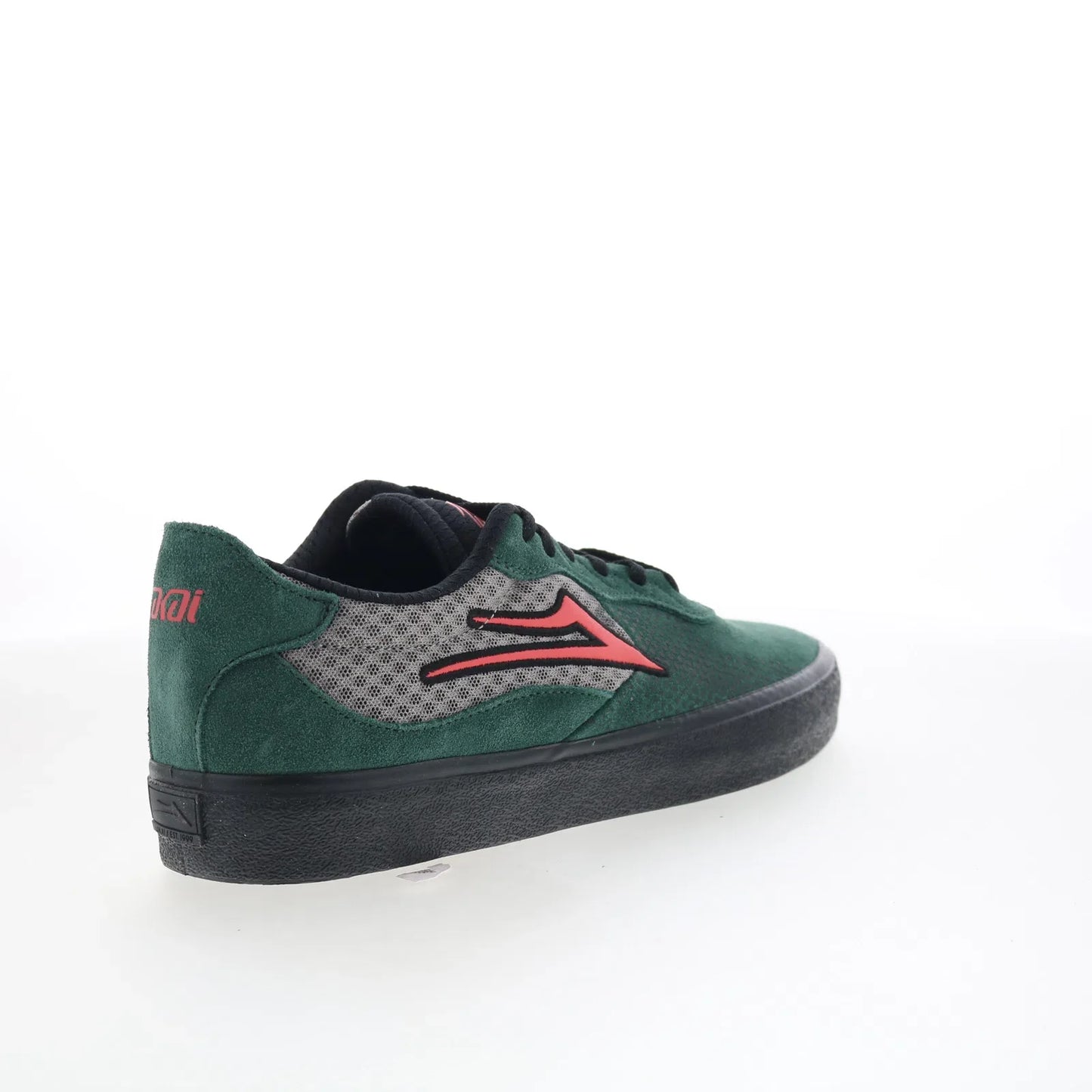 Lakai Essex Mens Green Suede Lace Up Skate Inspired Sneakers Shoes