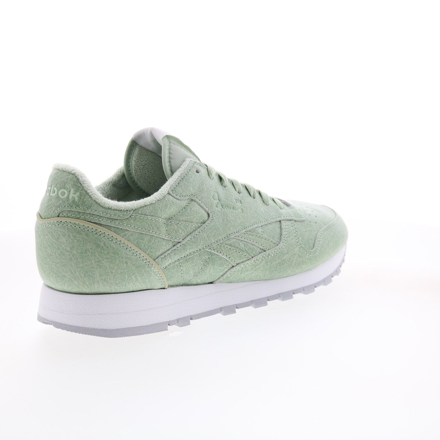 Reebok Eames Classic Leather Mens Green Leather Lifestyle Sneakers Shoes