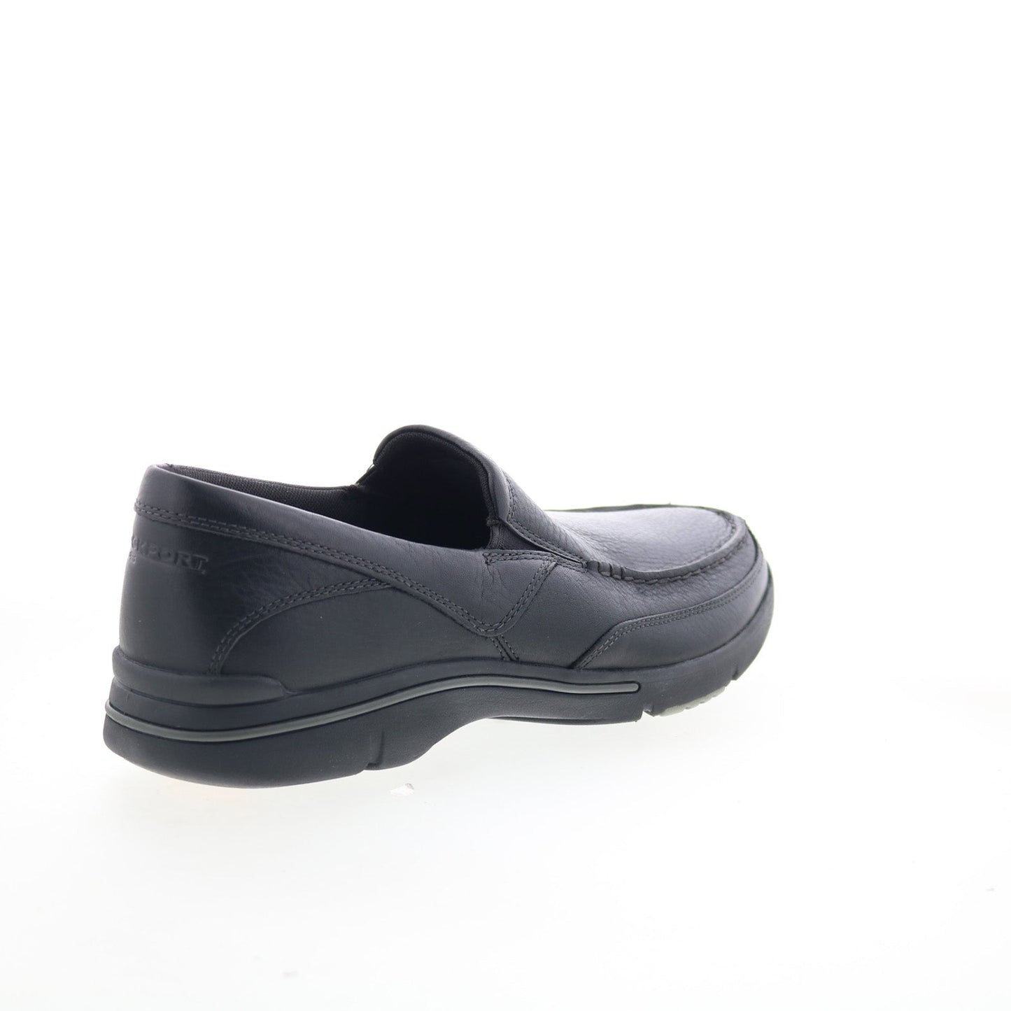 Rockport Eberdon K71228 Mens Black Leather Loafers & Slip Ons Casual Shoes