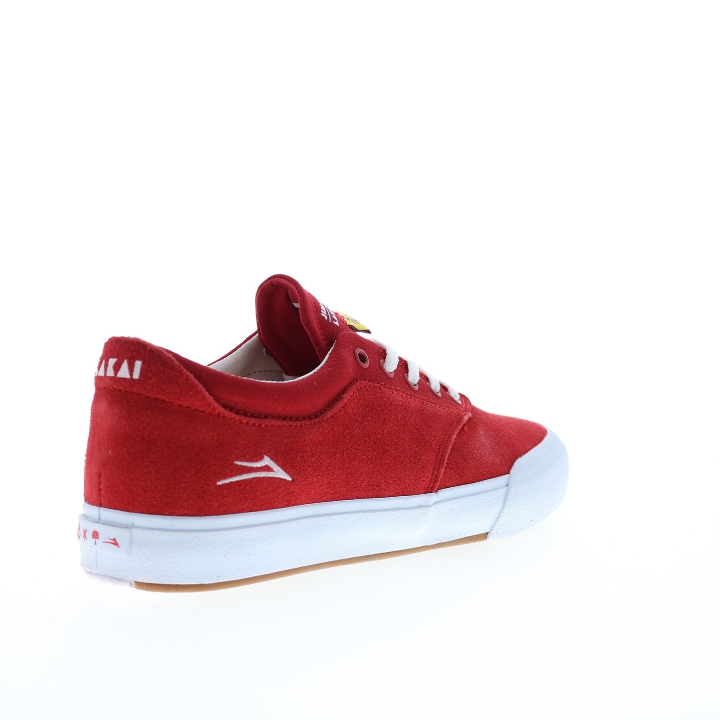 Lakai Wilkins MS2240233A00 Mens Red Suede Skate Inspired Sneakers Shoes