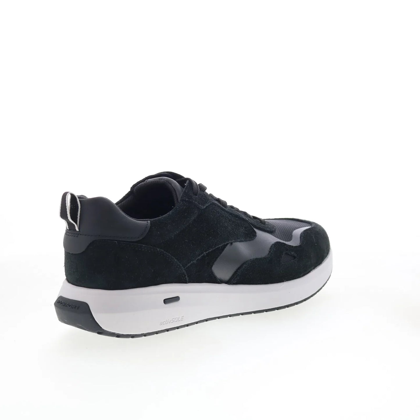 Rockport Total Motion Tarquin Mens Black Wide Lifestyle Sneakers Shoes
