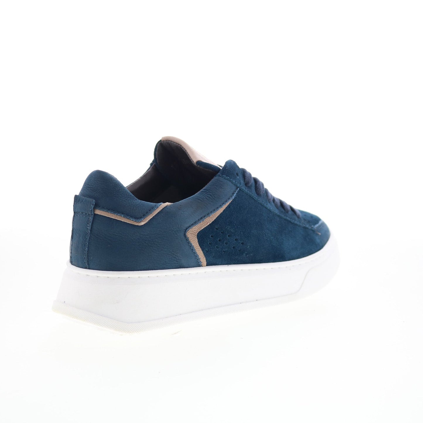 Miz Mooz Tristin Womens Blue Suede Lace Up Lifestyle Sneakers Shoes