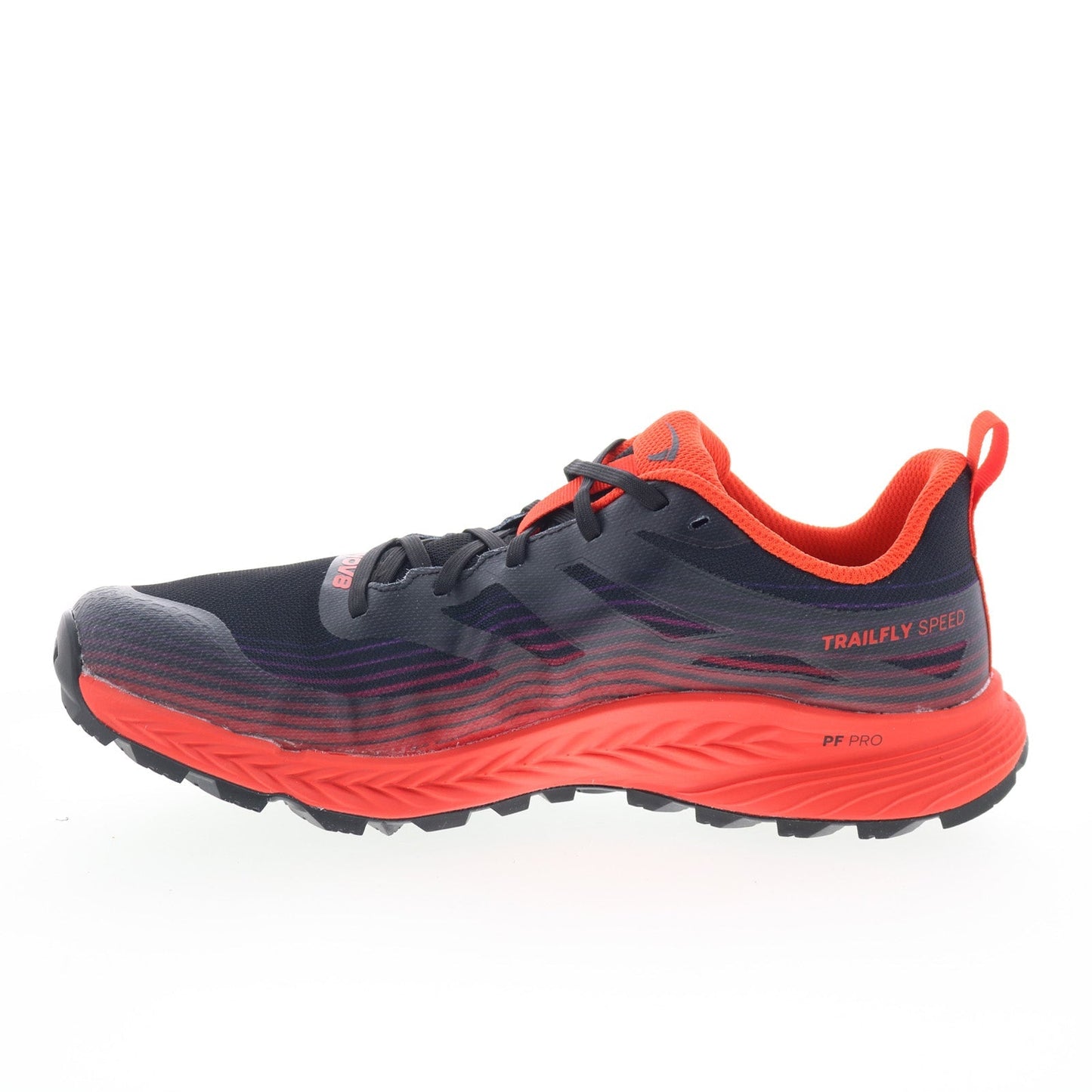 Inov-8 TrailFly Speed 001150-BKFR Mens Black Wide Athletic Hiking Shoes