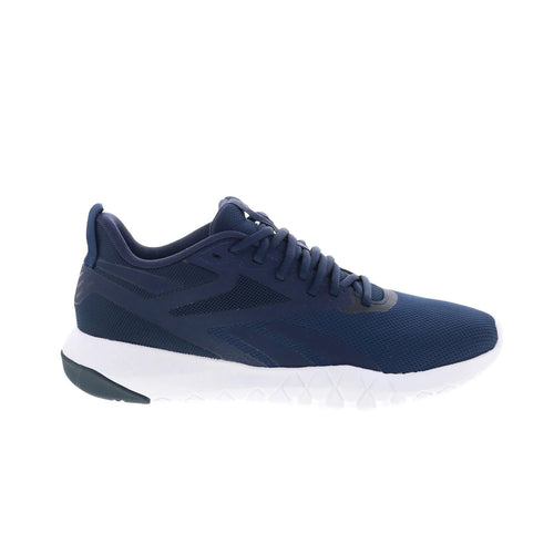 Reebok Flexagon Force 4 Mens Blue Canvas Athletic Cross Training Shoes