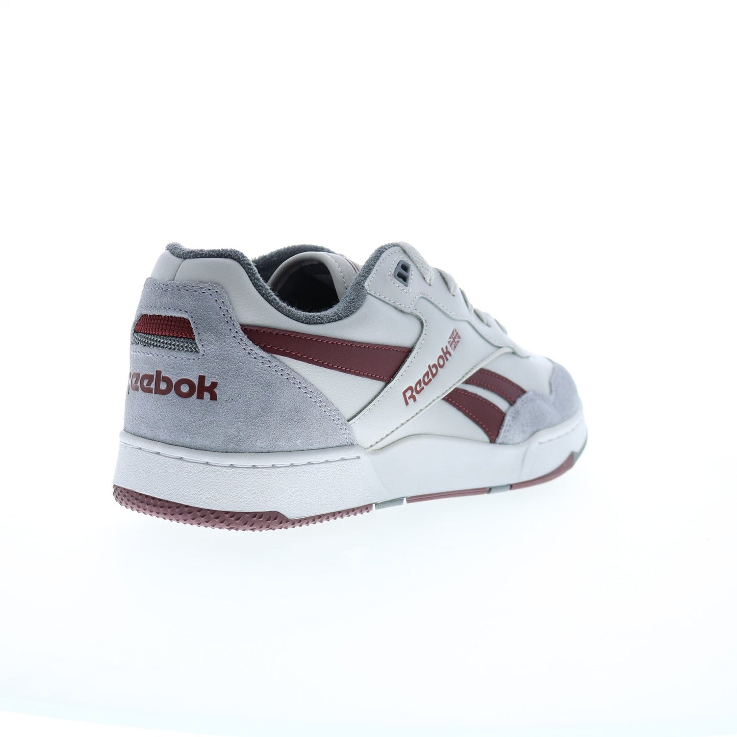 Reebok BB 4000 II Mens Gray Leather Lace Up Lifestyle Sneakers Shoes