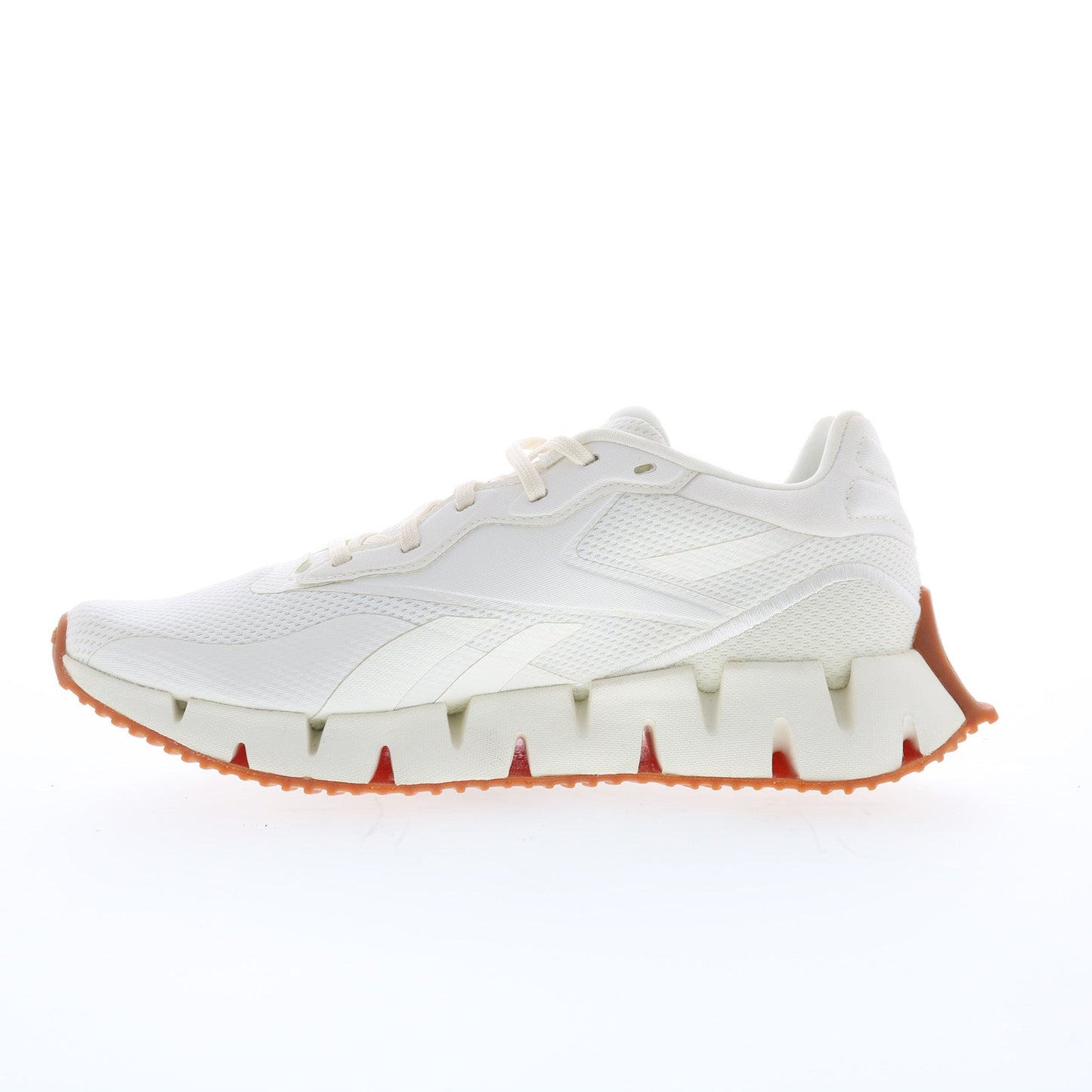 Reebok Zig Dynamica 4 Womens White Mesh Lace Up Lifestyle Sneakers Shoes