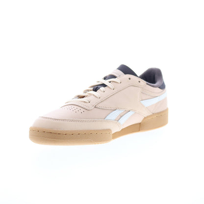 Reebok Club C Revenge Vintage Mens Beige Leather Lifestyle Sneakers Shoes