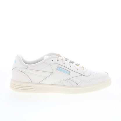 Reebok Court Advance Womens Beige Leather Lace Up Lifestyle Sneakers Shoes