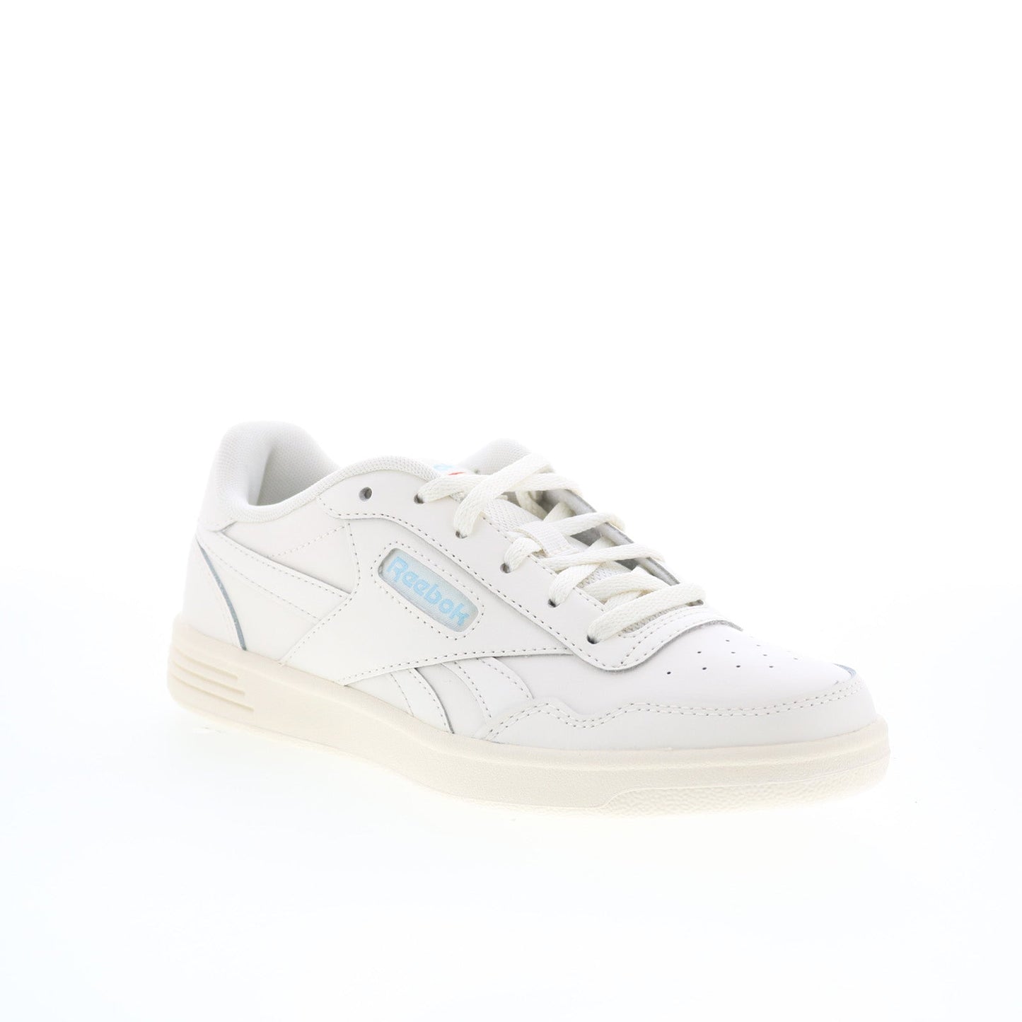 Reebok Court Advance Womens Beige Leather Lace Up Lifestyle Sneakers Shoes