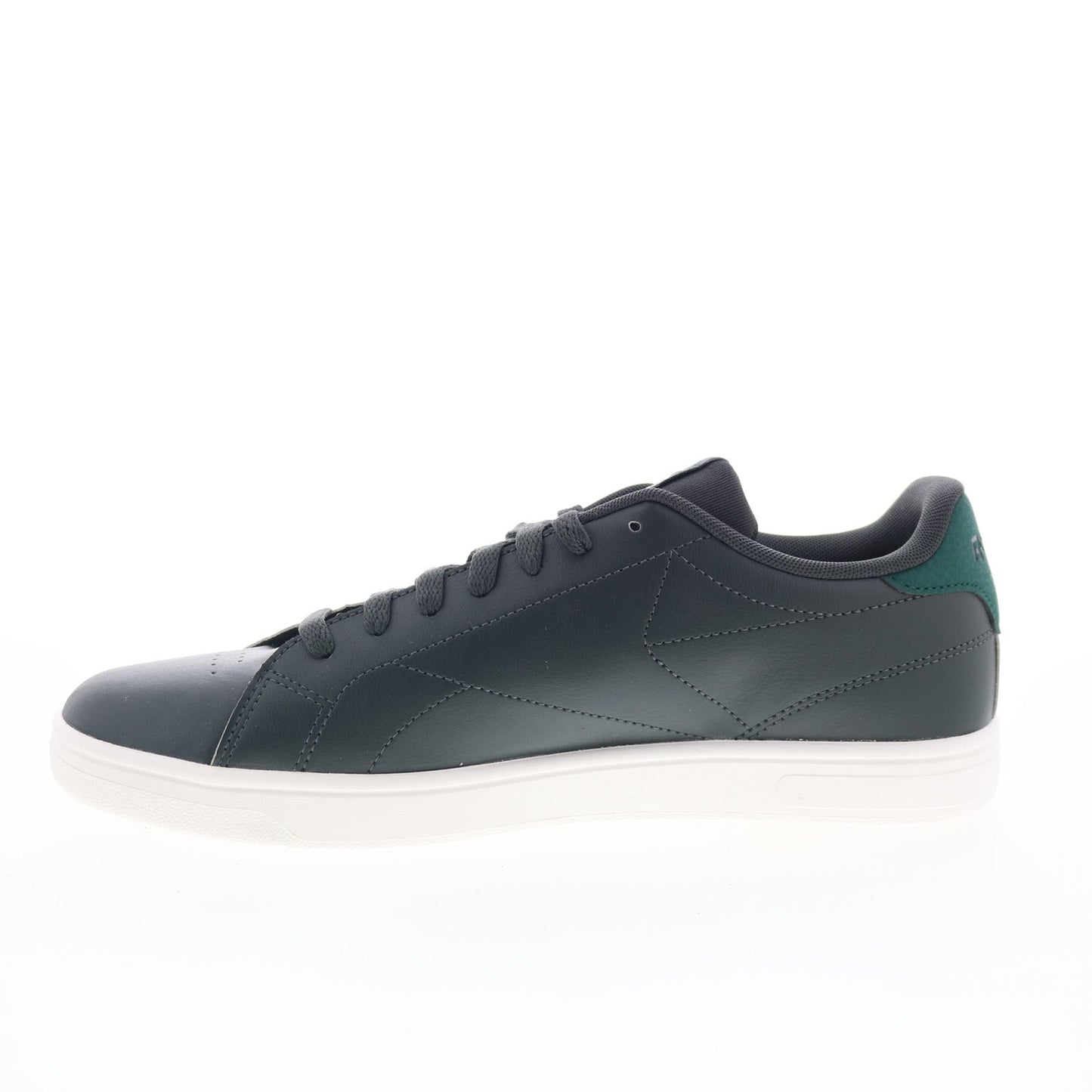 Reebok Court CLN Mens Gray Leather Lace Up Lifestyle Sneakers Shoes