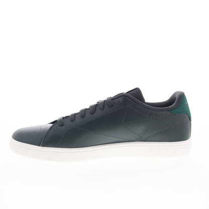 Reebok Court CLN Mens Gray Leather Lace Up Lifestyle Sneakers Shoes