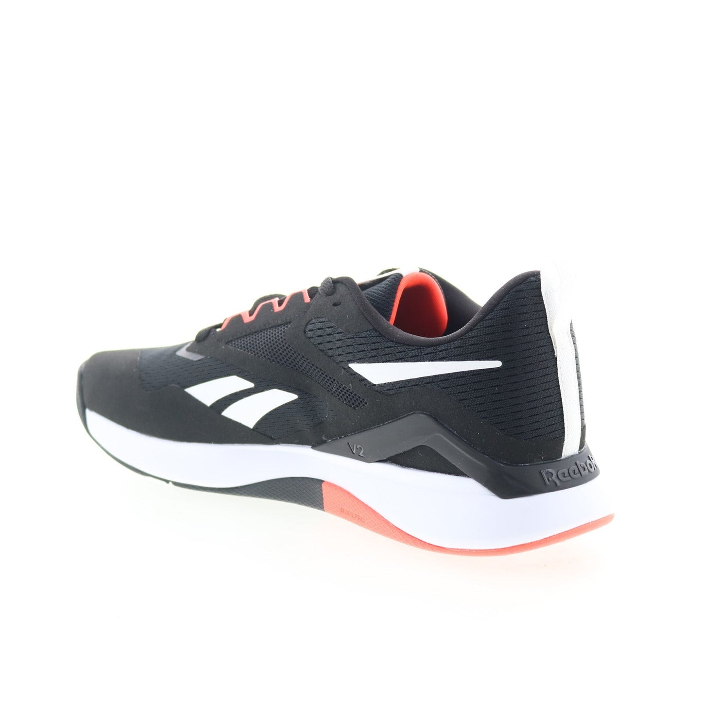 Reebok Nanoflex TR 2 Mens Black Synthetic Athletic Cross Training Shoes