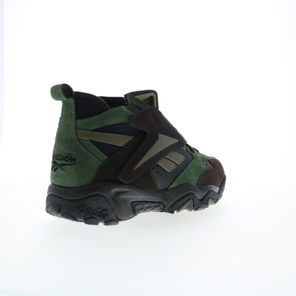 Reebok Preseason 94 Mens Black Suede Lace Up Lifestyle Sneakers Shoes
