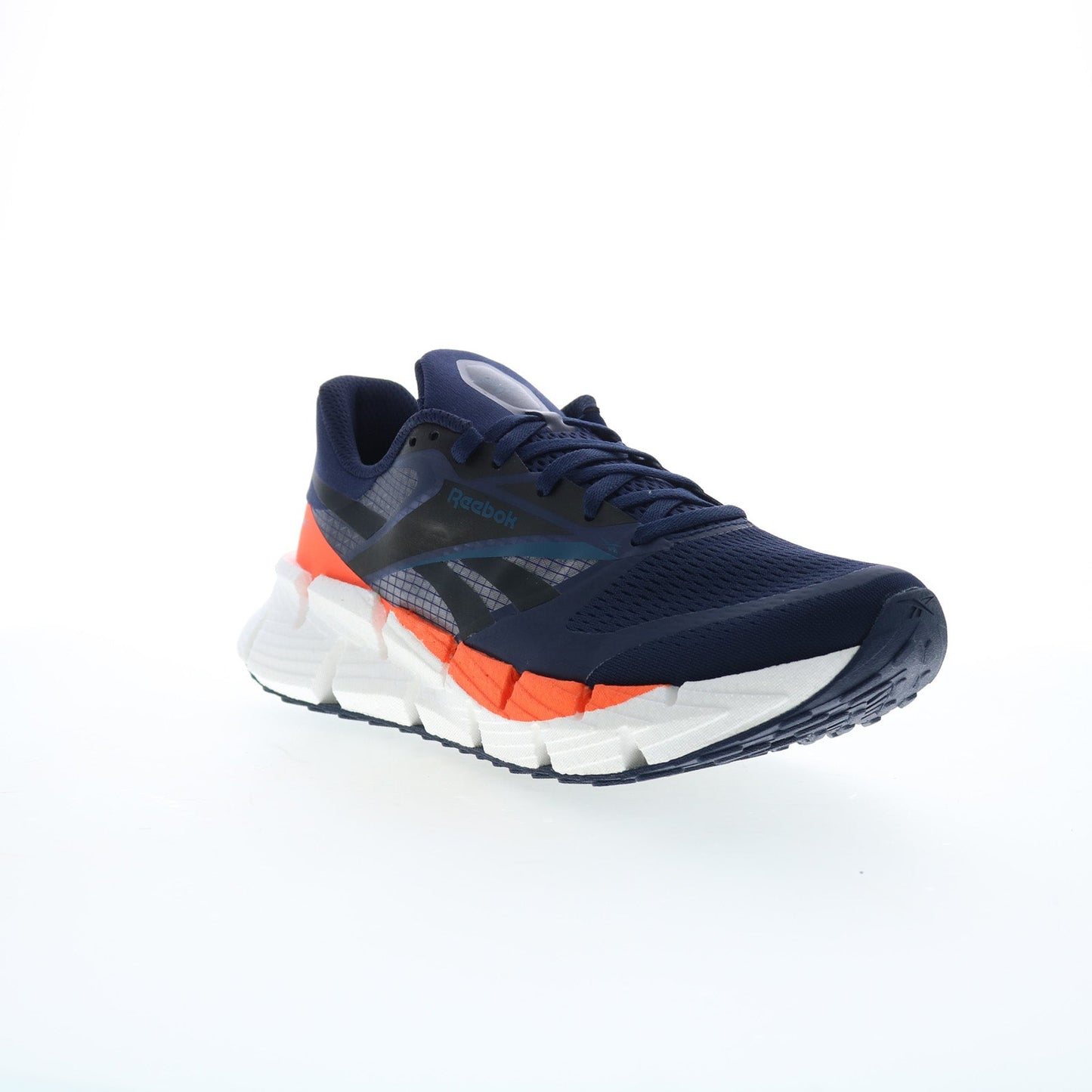 Reebok Floatzig 1 Mens Blue Canvas Lace Up Athletic Running Shoes