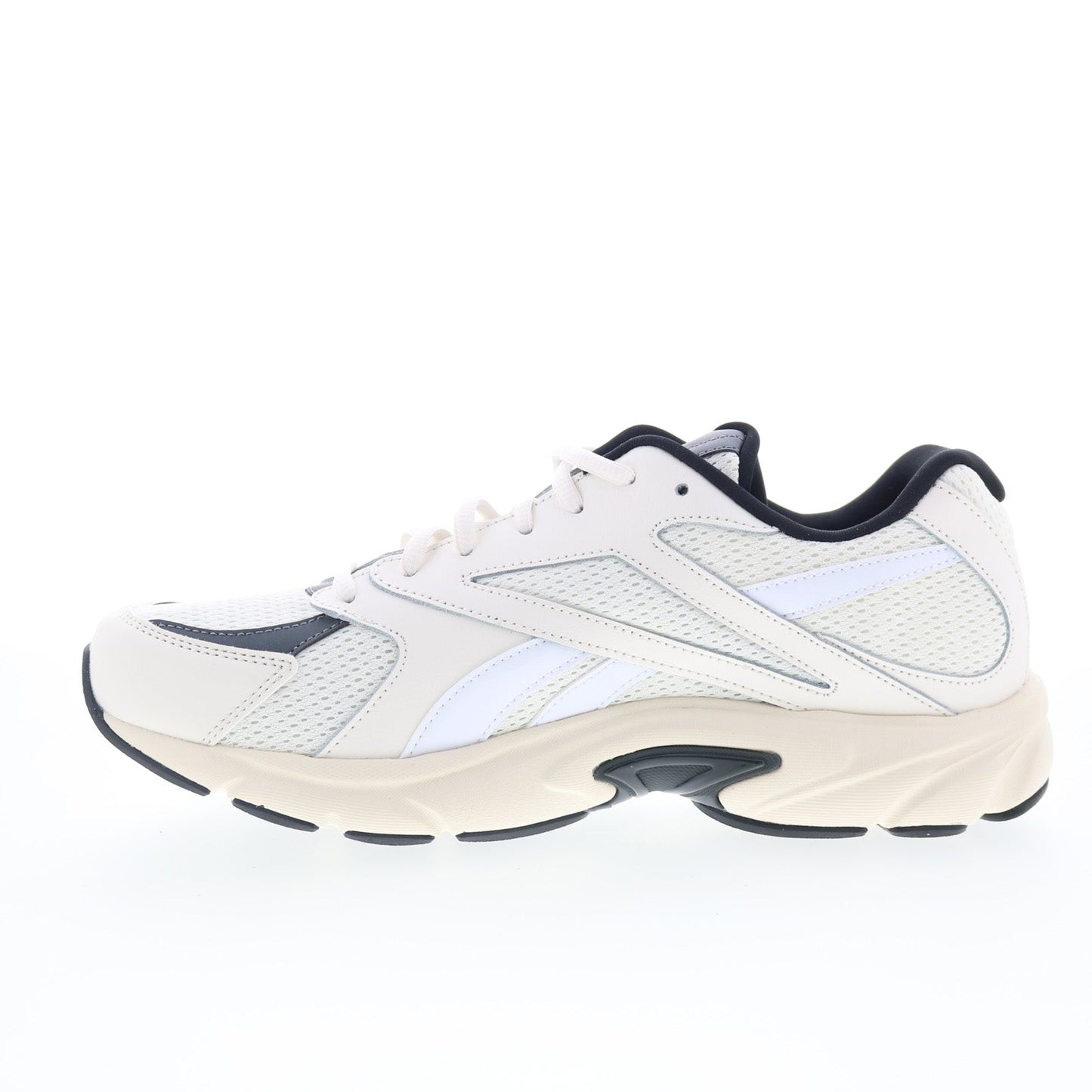 Reebok Road Prime Mens Beige Leather Lace Up Lifestyle Sneakers Shoes