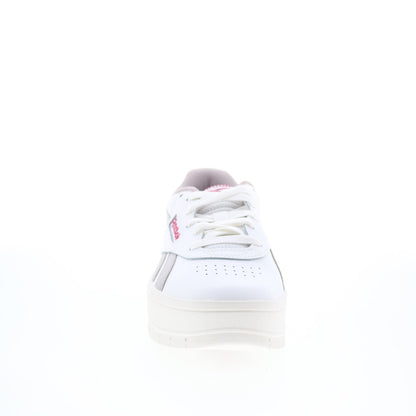 Reebok Court Advance Surge Womens White Leather Lifestyle Sneakers Shoes