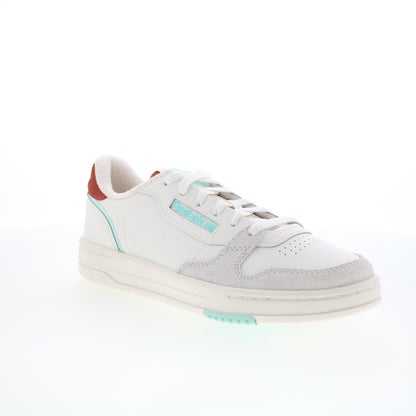 Reebok Phase Court Mens White Leather Lace Up Lifestyle Sneakers Shoes