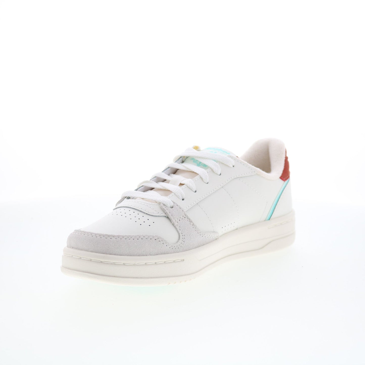 Reebok Phase Court Mens White Leather Lace Up Lifestyle Sneakers Shoes