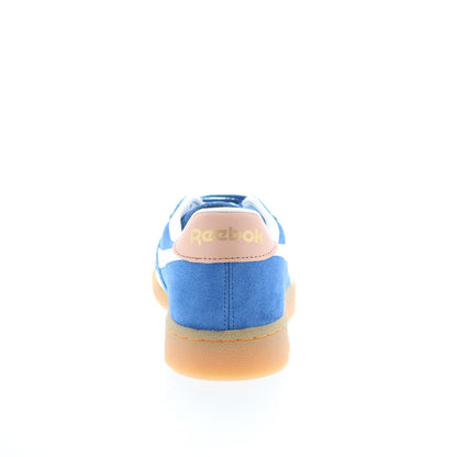 Reebok Club C Grounds UK Mens Blue Suede Lace Up Lifestyle Sneakers Shoes