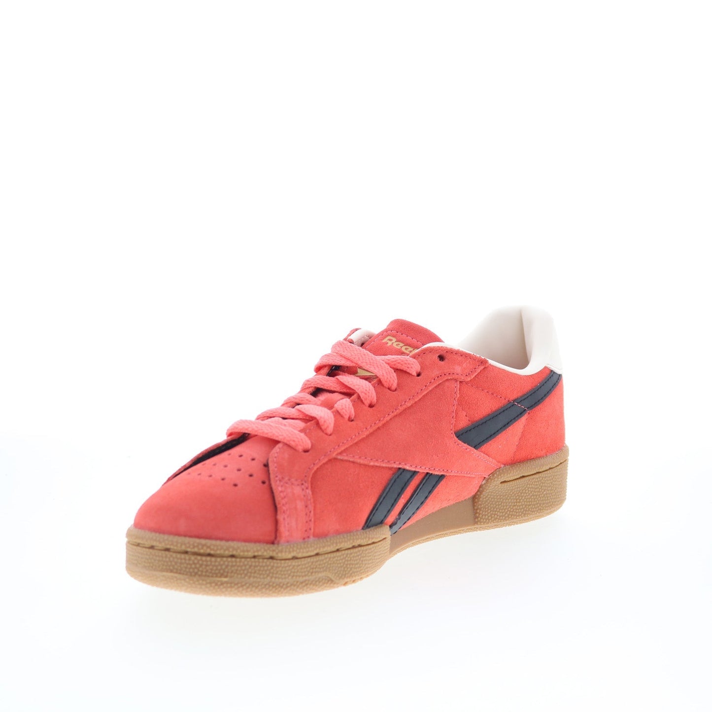 Reebok Club C Grounds UK Mens Pink Suede Lace Up Lifestyle Sneakers Shoes