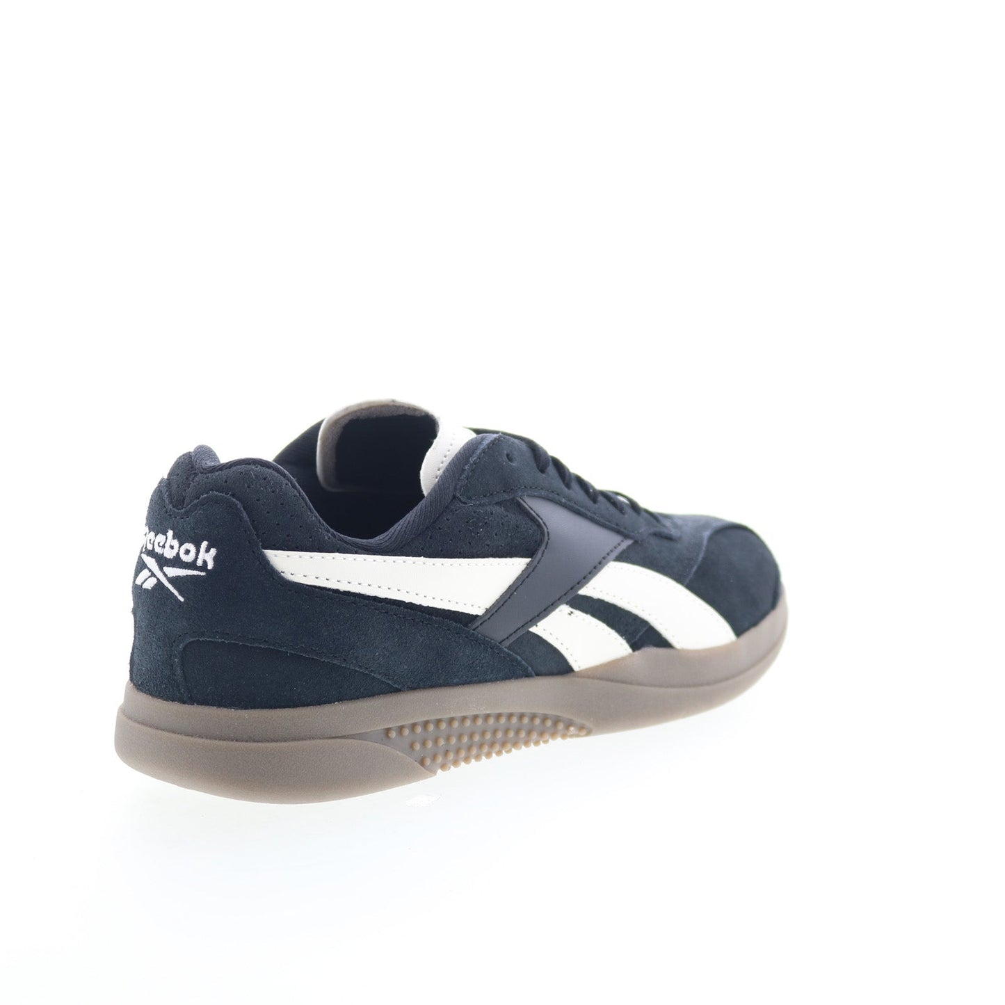 Reebok Hammer Street Mens Black Suede Lace Up Lifestyle Sneakers Shoes