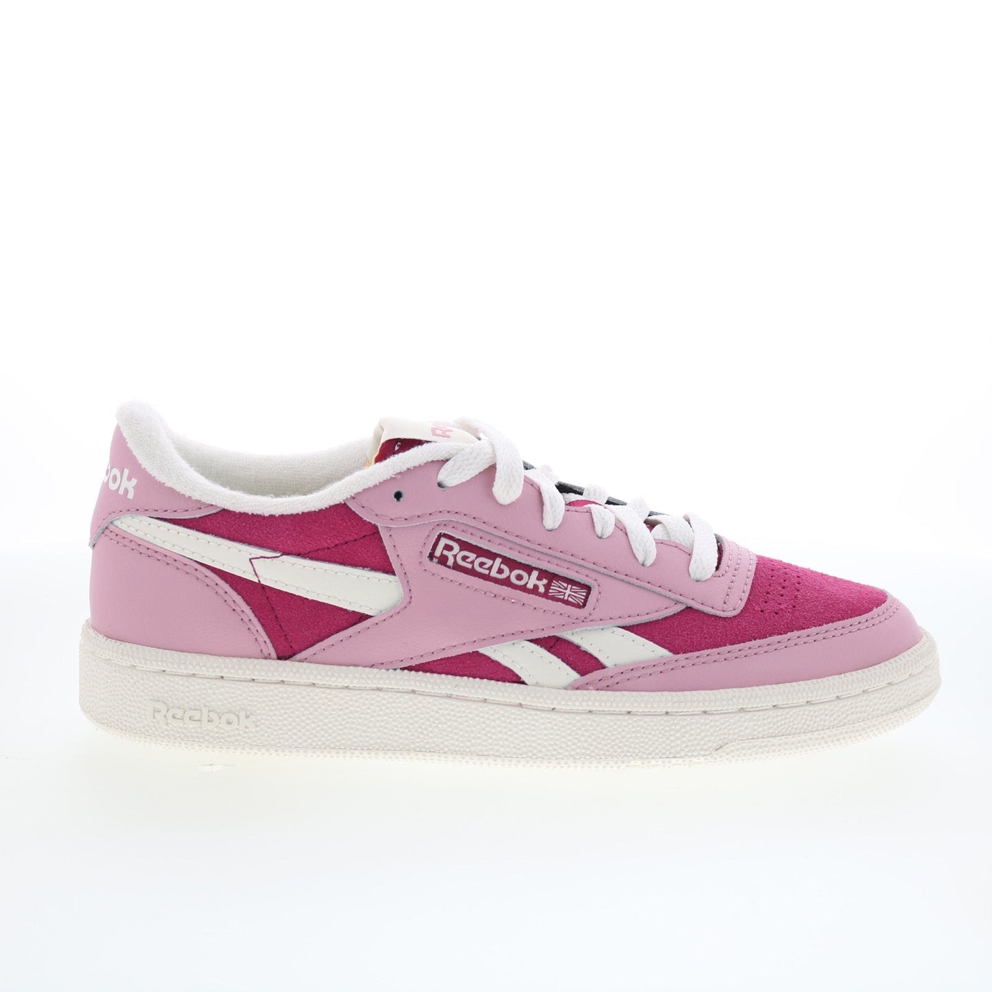 Reebok Club C Revenge II Womens Pink Leather Lifestyle Sneakers Shoes