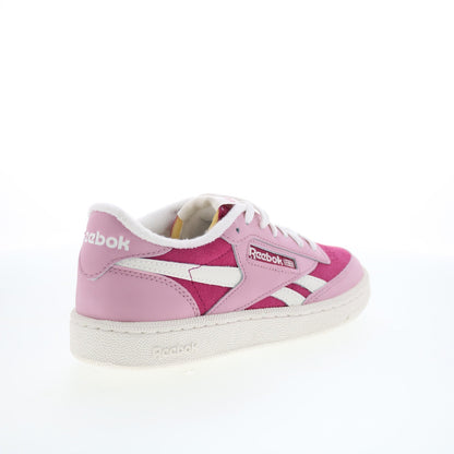 Reebok Club C Revenge II Womens Pink Leather Lifestyle Sneakers Shoes