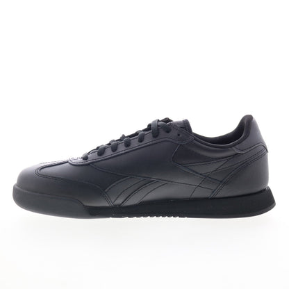 Reebok Campio XT Mens Black Leather Lace Up Lifestyle Sneakers Shoes