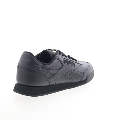Reebok Campio XT Mens Black Leather Lace Up Lifestyle Sneakers Shoes