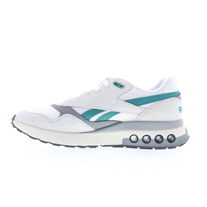 Reebok ERS World Mens White Suede Lace Up Lifestyle Sneakers Shoes