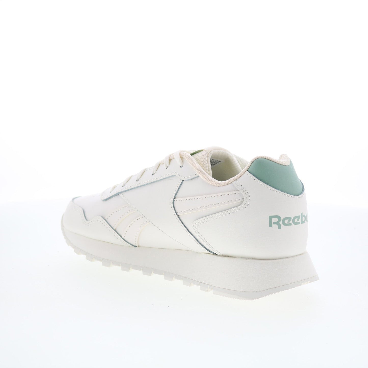 Reebok Glide Womens Beige Leather Lace Up Lifestyle Sneakers Shoes