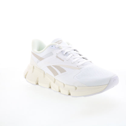 Reebok Zig Dynamica 5 Mens White Synthetic Lace Up Lifestyle Sneakers Shoes
