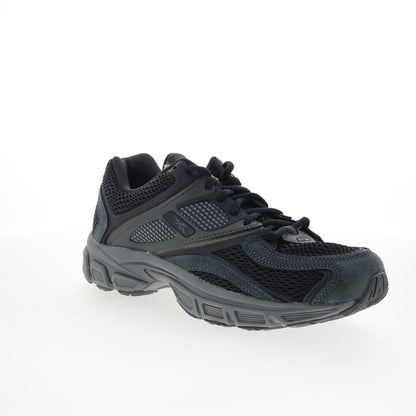 Reebok Premier Trinity Mens Black Mesh Lace Up Lifestyle Sneakers Shoes