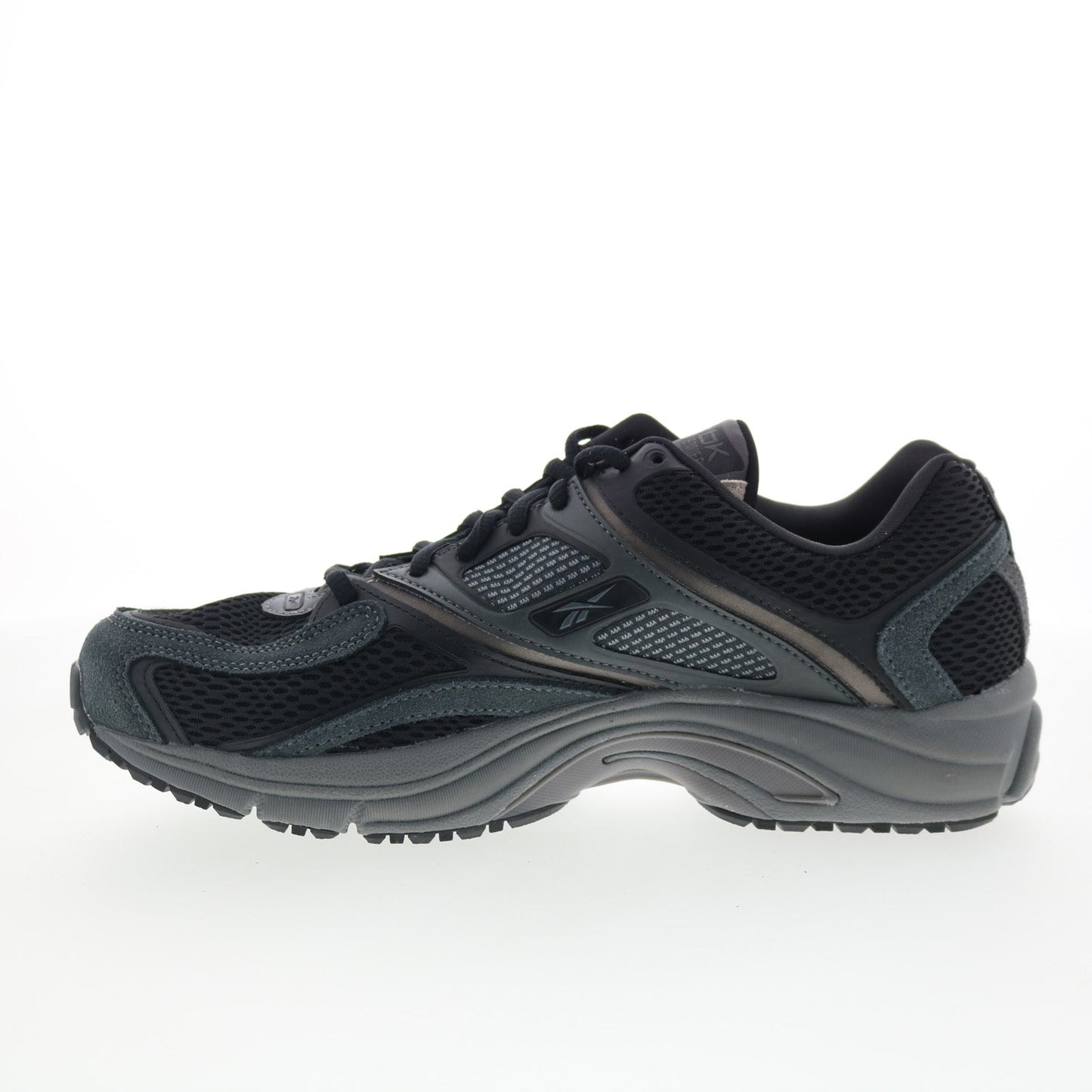 Reebok Premier Trinity Mens Black Mesh Lace Up Lifestyle Sneakers Shoes