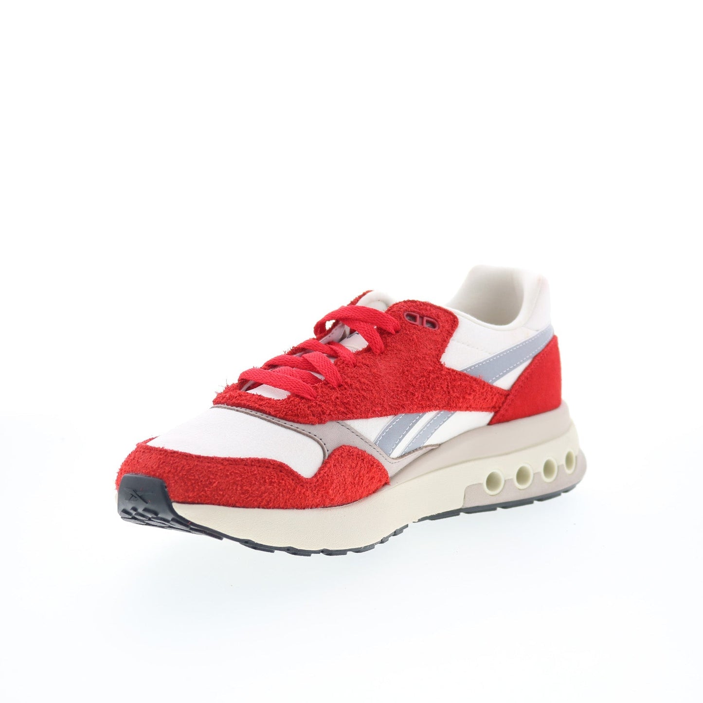 Reebok ERS World Mens Red Suede Lace Up Lifestyle Sneakers Shoes