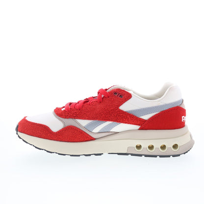 Reebok ERS World Mens Red Suede Lace Up Lifestyle Sneakers Shoes