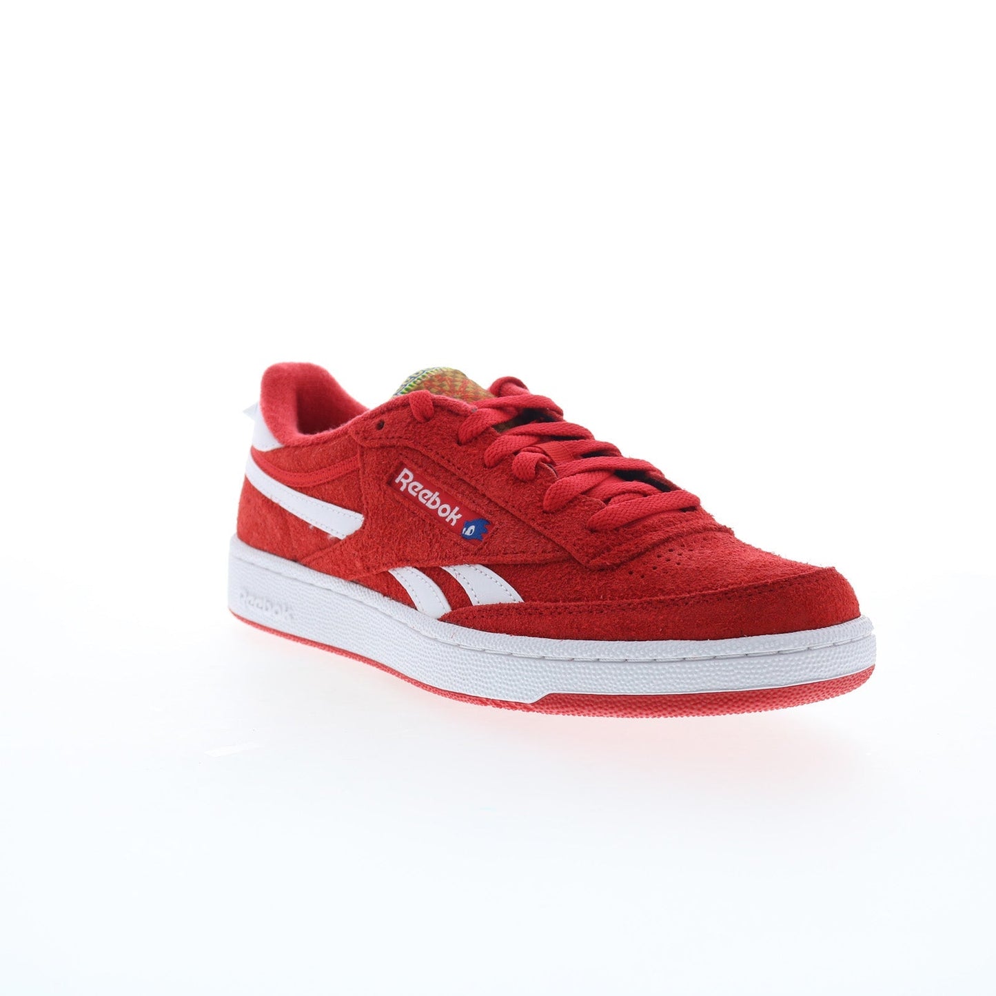 Reebok Club C Revenge Sonic 3 Knuckles Mens Red Lifestyle Sneakers Shoes