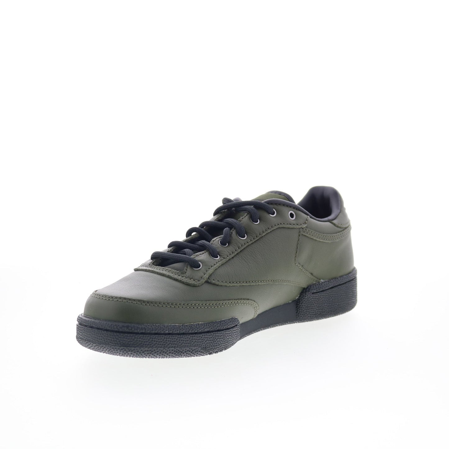 Reebok Club C 85 Obey Mens Green Leather Lace Up Lifestyle Sneakers Shoes